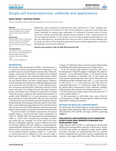 Image result for Transcriptomics technologies Single-cell Transcriptomics