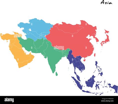Asia Boundary Shapefile