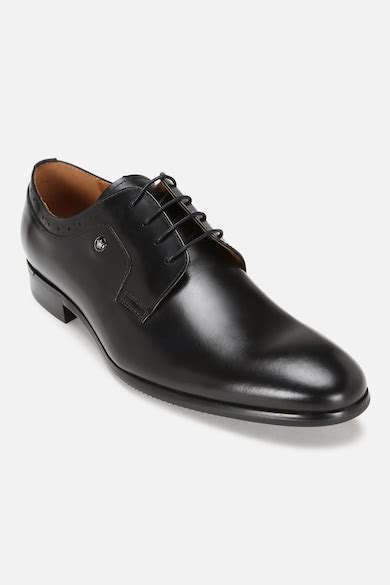 Louis Philippe Formal Shoes, Men Black Leather Lace Up Shoes for ...