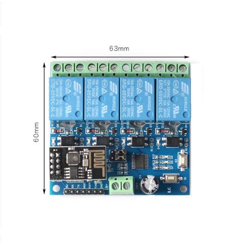 Buy ESP8266 ESP-01 5V 4-Channel WiFi Relay Module Remote Switch
