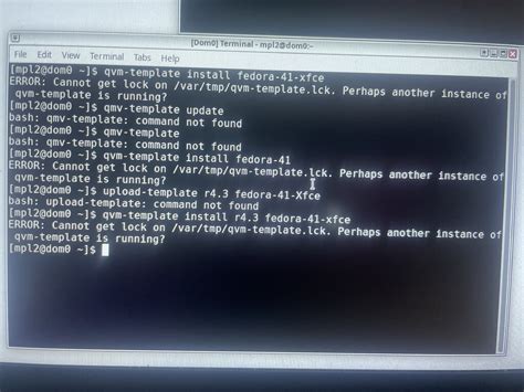Problem with installing a new Fedora-41 template - User Support - Qubes ...