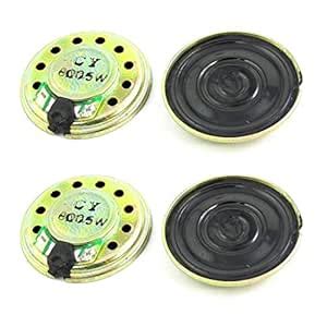 BIG BOOM® 4 Pcs Round Metal Shell Magnetic Type Speaker Horn 8 Ohm 0.5W ...