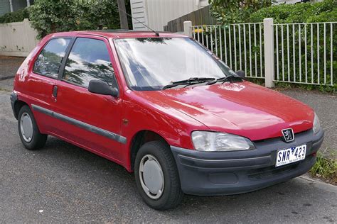 Peugeot 106 spécifications techniques et économie de carburant