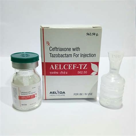 ALCEF-TZ-562.50 Injections Aelida Healthcare
