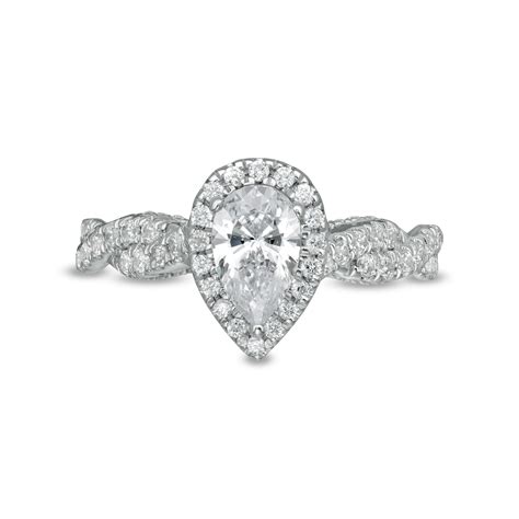 Zales Private Collection 1-1/3 CT. T.W. Certified Pear-Shaped Diamond ...