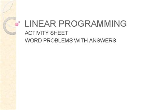 Image result for Schamms Algebra Linear Programming Word Problems