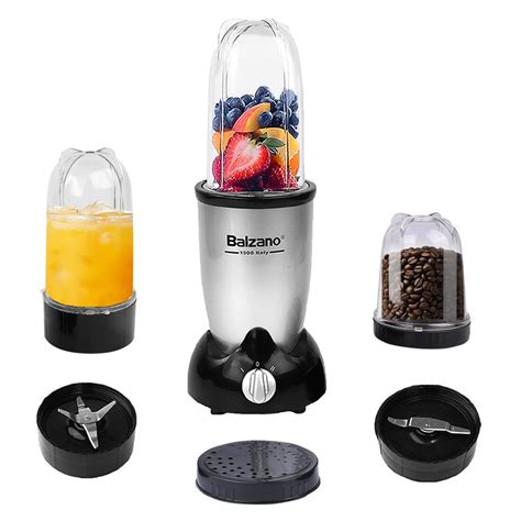 Buy Balzano Bullet Mixer Grinder 500W, 5 Years Motor Warranty, 3 Jars ...