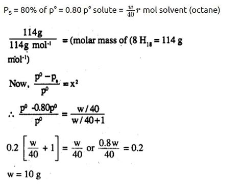 calculate the mass of non volatile solute (molecular mass=40gmole)that ...