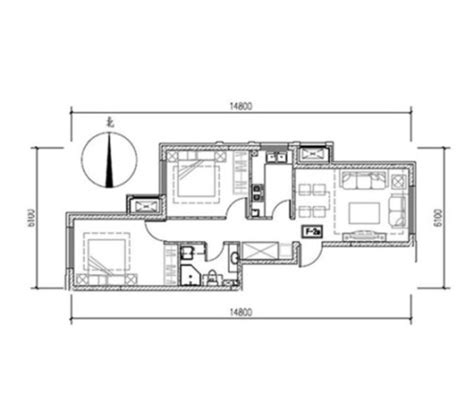 现代简约二居室84平米30万-首创·伊林郡装修案例-北京房天下家居装修网