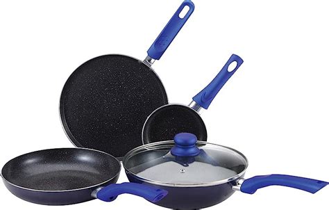 Bergner Esprit - 5 Piece Cookware Set Aluminium Cookware in Blue Colour ...