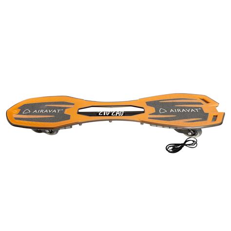 AIRAVAT Zig Zag Wave Board Skateboard Yellow Made of Polycarbonate ...