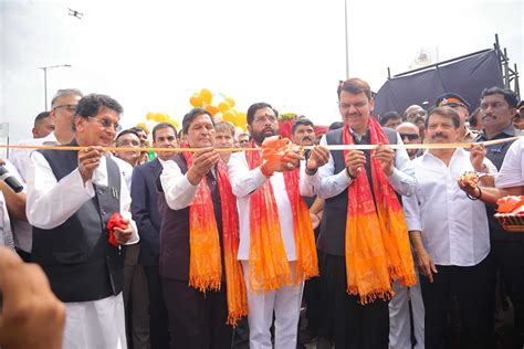 Eknath Shinde inaugurates bridge connecting Mumbai Coastal Road to ...