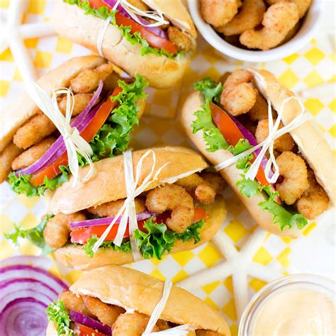 Mini Shrimp Po' Boy Sandwiches - Best Appetizers