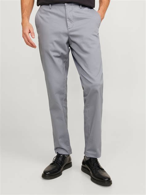 Slim Fit Chino trousers | Medium Grey | Jack & Jones®