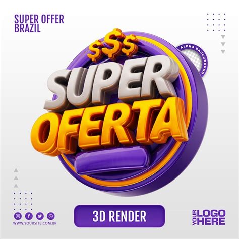 Super offer 3d render | Premium PSD
