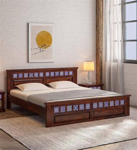 Gourav Wood Mart Solid Sheesham Wood King Size Bed Wooden Dreamy Nights ...