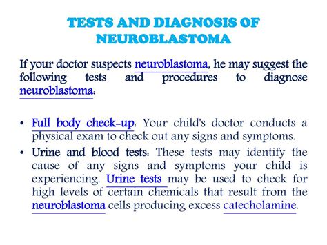 PPT - Neuroblastoma: symptoms, diagnosis and treatment options PowerPoint Presentation - ID:7536878