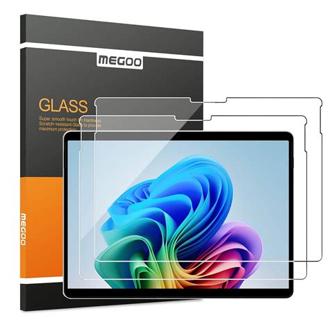 [2 Pack] MEGOO Tempered Glass Screen Protector for Microsoft Surface ...