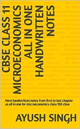 CBSE Class 11 microeconomics all in one handwritten notes : All in one ...