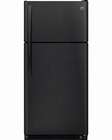 Black Refrigerator by Kenmore 60609 18 Cu Ft Top Freezer Refrigerator Black Black Refrigerator