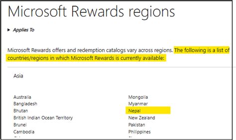 Request to Enable Microsoft Rewards in Nepal - Microsoft Q&A