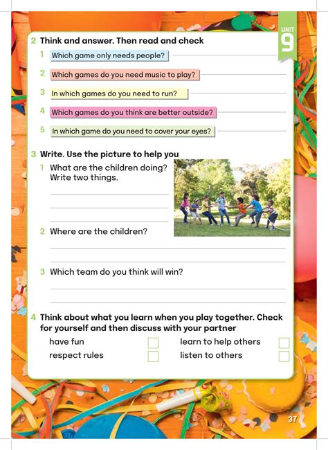 Write. Use the picture to help you What are the children doing (مستر عمر رجب) - GAMES AROUND THE ...