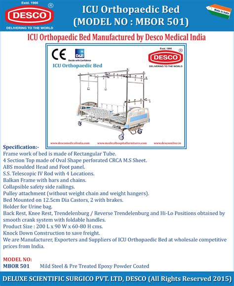 Medical Othopaedic Bed ABS Panels Multi Function - Suppliers ...