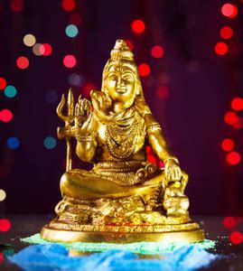NATHAM Brass Shiva Statue Sitting on Nandi, Perfect for Home , Office ...