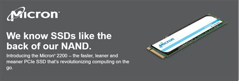 Micron 2200 256GB M.2 NVMe Non SED 3000/1600 MB/s Read/Write Speed ...