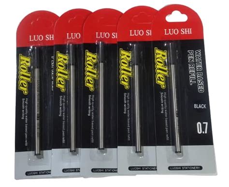 Levin Spiral Refills Screw Refills Fit Luoshi Rollerball Pen, Black Ink ...