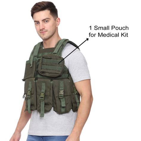 Tactical Vest Molle Bullet Proof Plate Carrier Vest With Ammunition ...