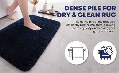 Buy MAXOSHINE Microfiber Bathroom Mat Anti Skid-Highly Absorbent Super ...