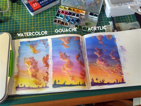 Using Gouache With Watercolor at Melody Richter blog
