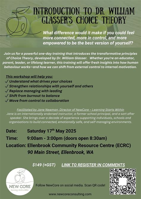 Introduction to Dr. William Glassers Choice Theory, 90 Main St ...