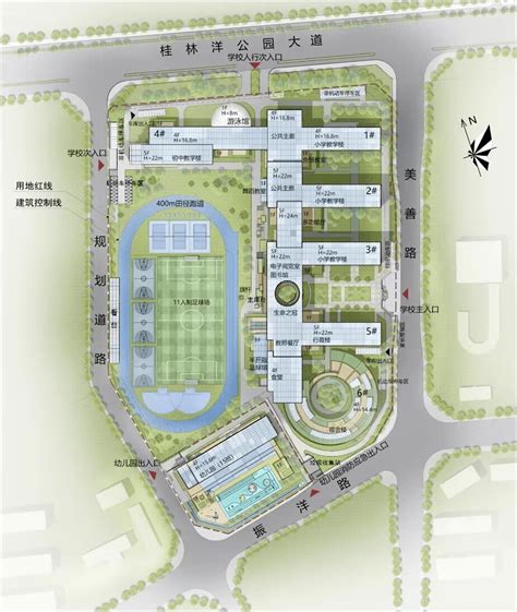 预计提供2790个中小学学位！海口江东新区将新增一所学校_教学_生活空间_建筑