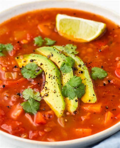 Mexican Lentil Soup (Sopa de Lentejas) - A Cedar Spoon
