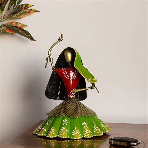 Buy ExclusiveLane Iron 'Rajasthani Kalbeliya Dance Girl' Handpainted ...