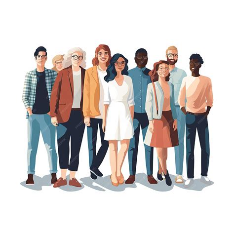 People Standing Together Cartoon 的图像结果