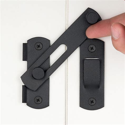 Snapklik.com : INIRET 2 Packs Barn Door Latches3.93” X 2.75” Matte ...