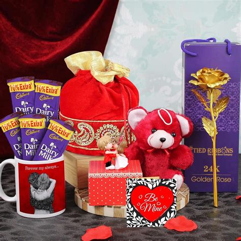 TIED RIBBONS Valentine gift Combo for Girlfriend Wife Girls Women ...