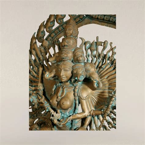36" Guhya Kali Tandava Form Handcrafted Pure Bronze Divine Goddess Sta