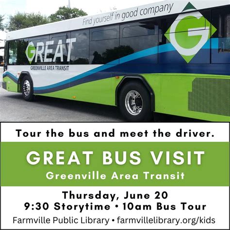 GREAT Bus Storytime and Bus Tour, Farmville Public Library, 20 June ...