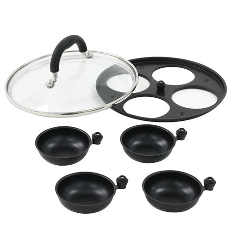 ProCook Gourmet Non-Stick Induction Egg Poacher Set - 20cm - 4 Egg ...