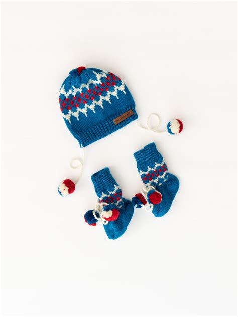 Handmade Self Design Cap with Socks- Royal Blue – The Original Knit