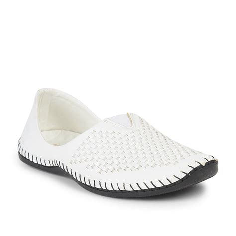 Buy Fortune White Casual Mojari Loafers Shoes For Men By Liberty