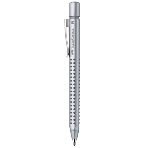 FABER CASTELL, Ballpoint Pen - GRIP 2011 SILVER. — SWASTIK penn