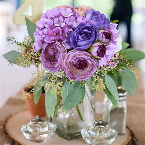 Purple Wedding Flower Arrangements