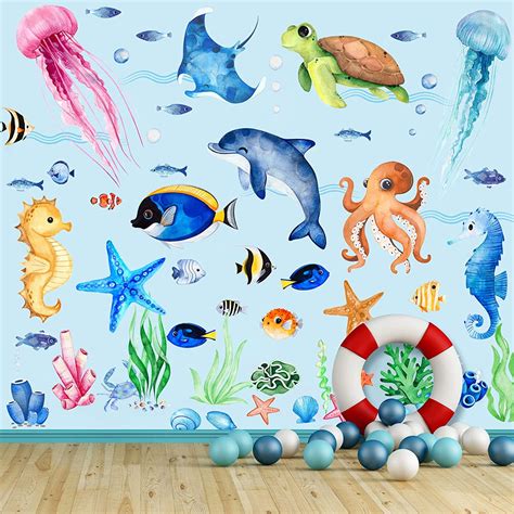 Sea Themed Wall Stickers at Jackson Mcpherson blog