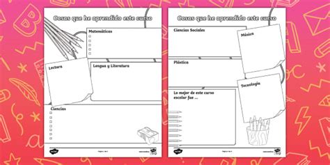 Ficha de actividad: ¿Qué he aprendido este curso?