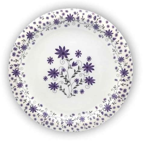 ICC Pack of 63 Melamin Melamine 8 Inch Half Plate | Nasta Plate Dinner ...